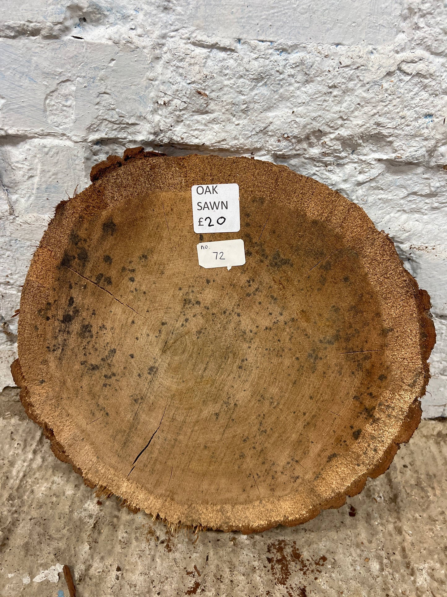 Oak No 72 - 350x340x50mm Sawn