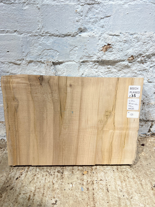Beech No 125 - 290x420-430x50mm Planed