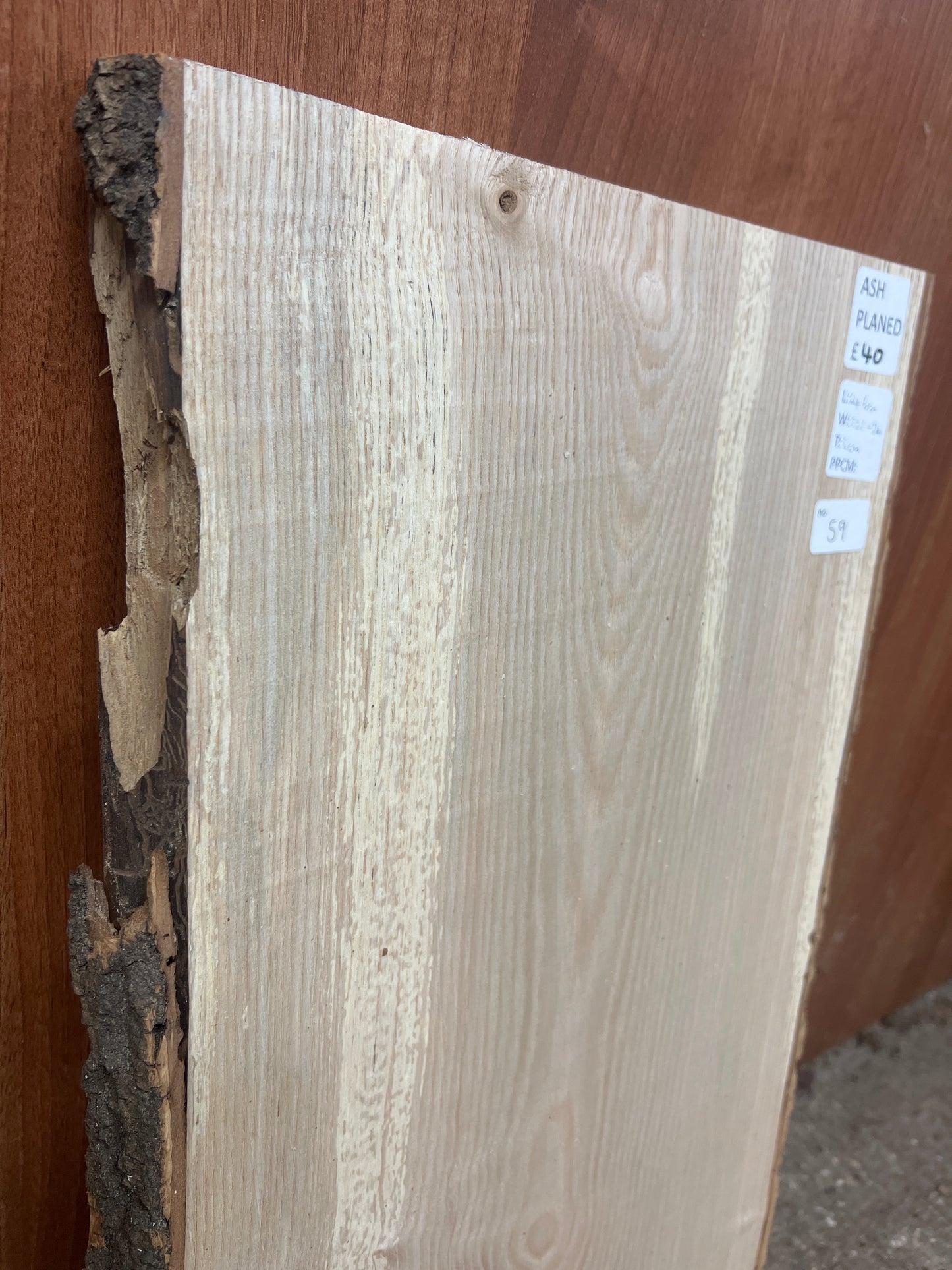 Ash No 59 - 646x325-340x30mm Planed