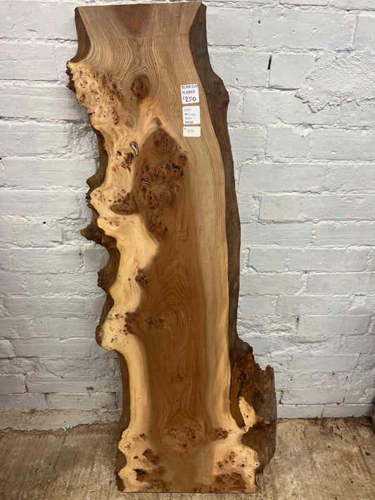 Burr Elm No 226 - 1310x270-490x40mm Planed