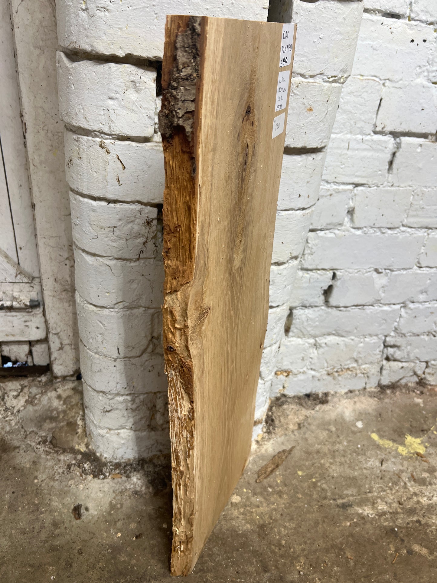 Oak No 250 - 700x230-250x27mm Planed
