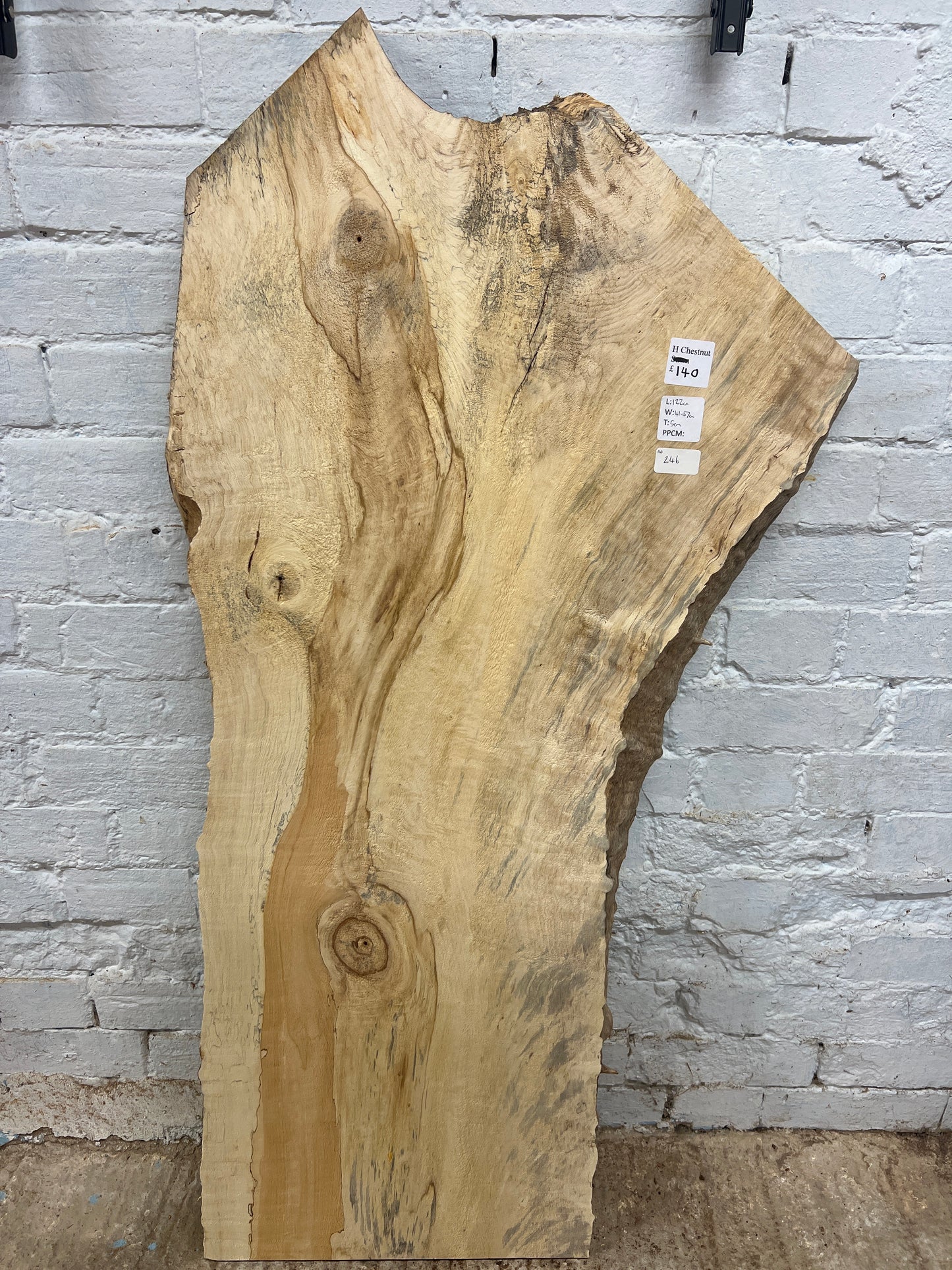 Horse Chestnut No 246 - 1220x410-570x50mm Planed