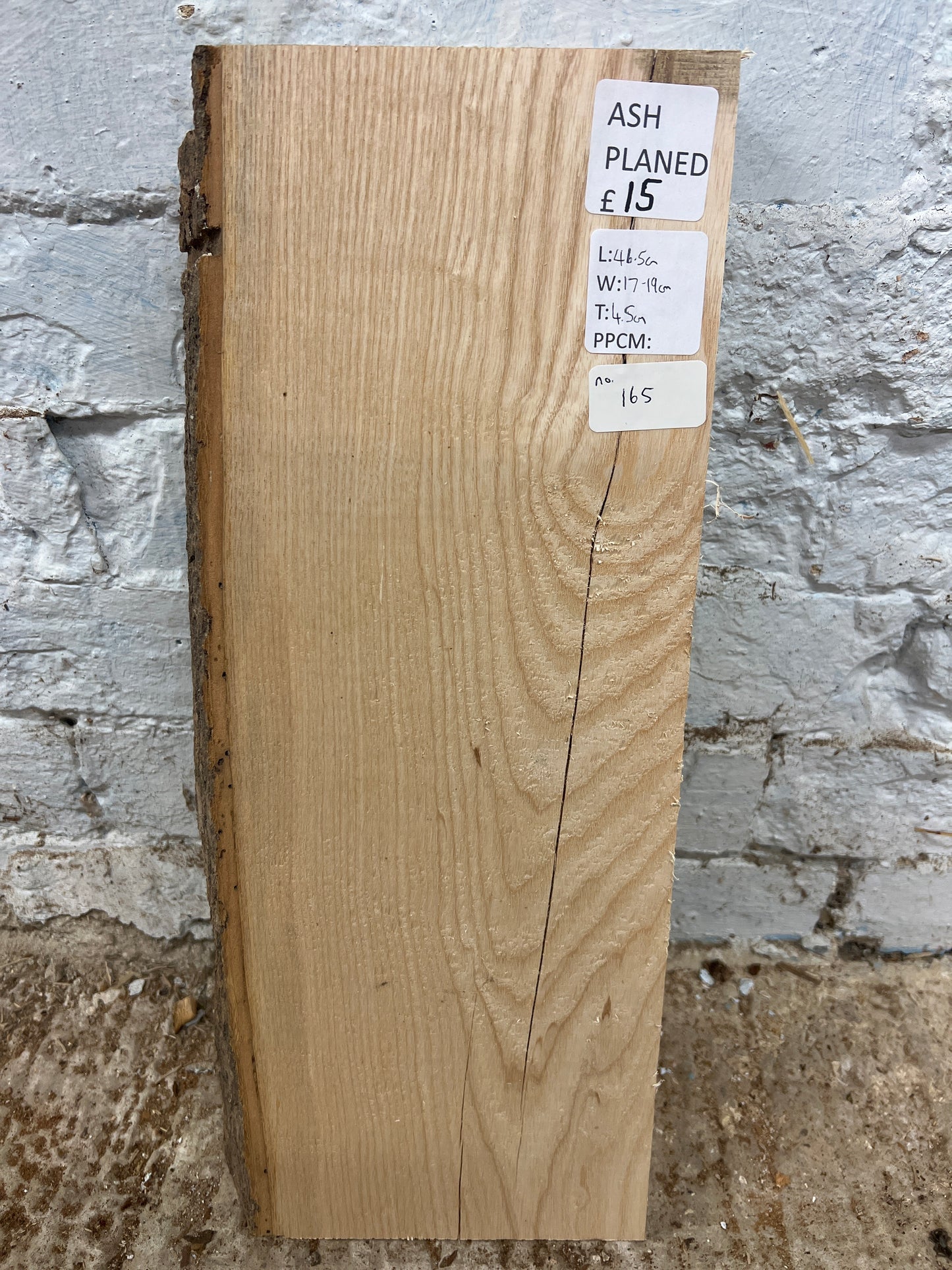 Ash No 165 - 465x170-190x45mm Planed