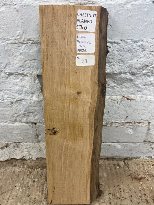 Chestnut No 29 - 480x140-145x47mm Planed