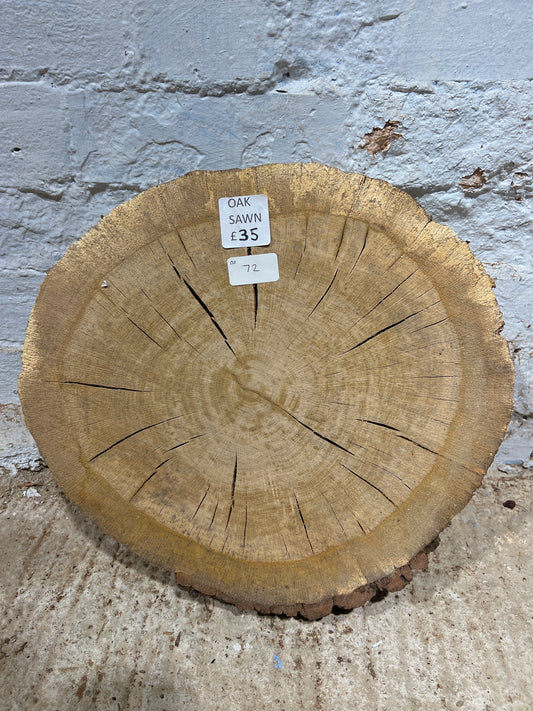 Oak No 72 - 360x390x60mm Sawn