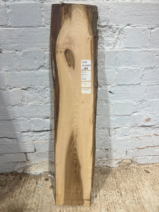 Elm No 9 - 898x160-190x25mm Planed
