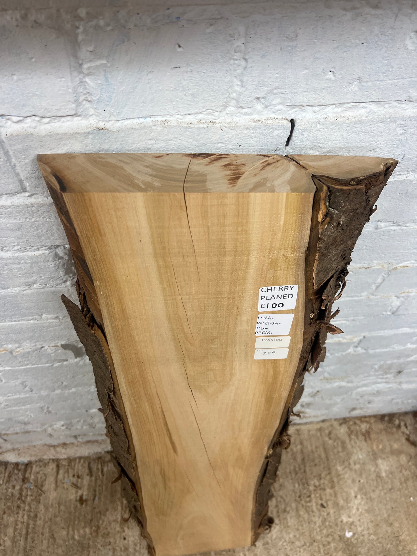 Cherry No 205 - 1220x290-340x60mm Planed