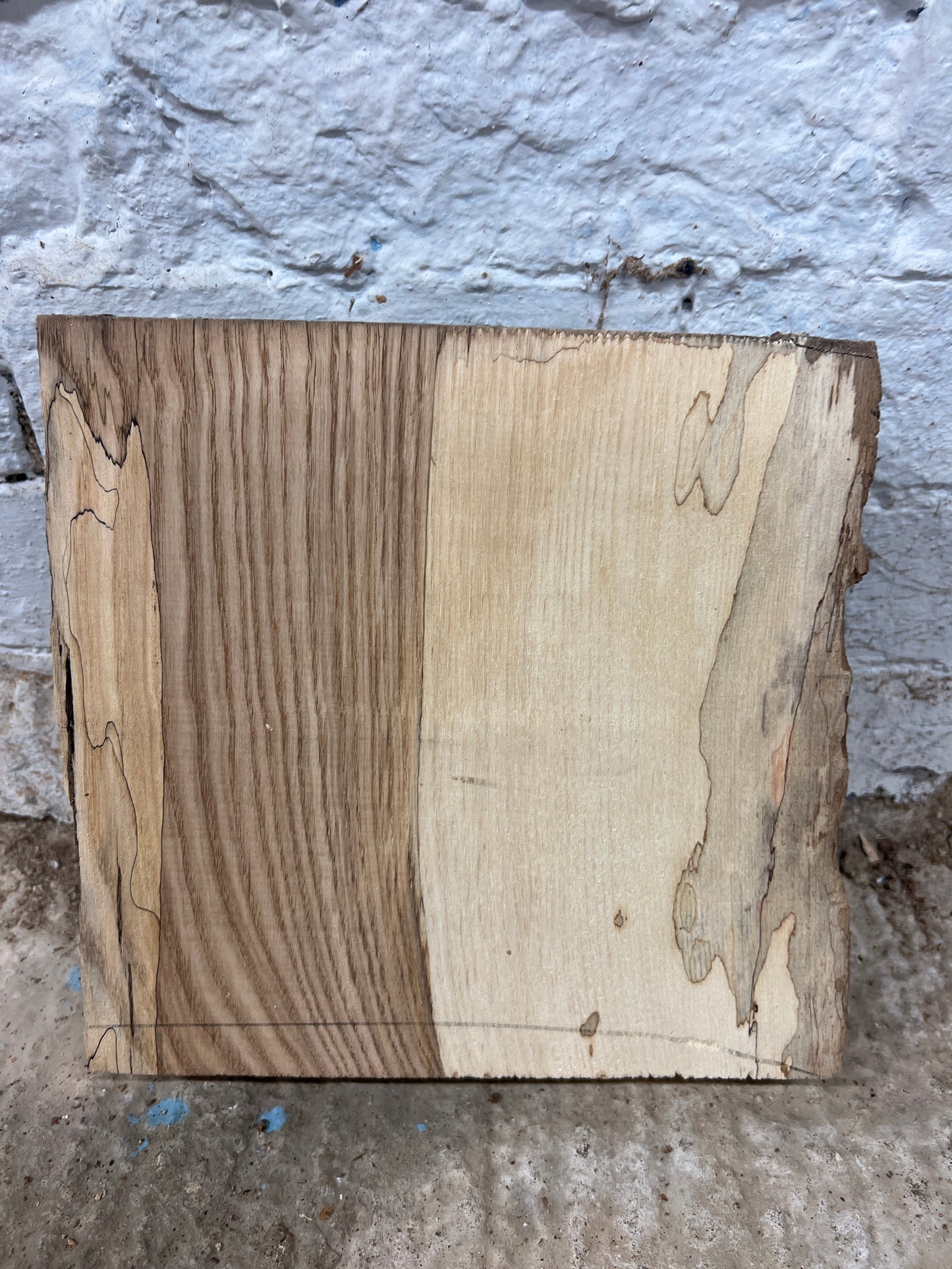 Spalted Beech No 8 - 245x240-250x50mm Planed
