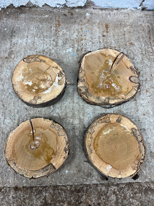 Cherry/Birch Round No 200 - 180x180x40mm Sawn