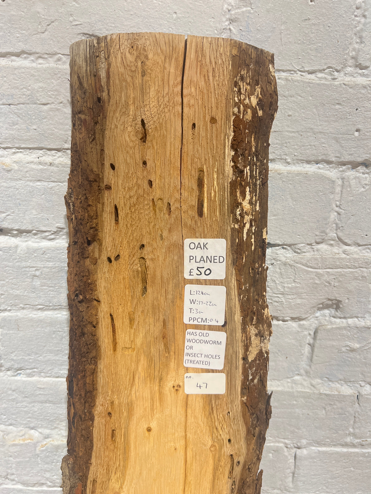 Oak Planed No 47 - 1240x170-220x30mm Planed
