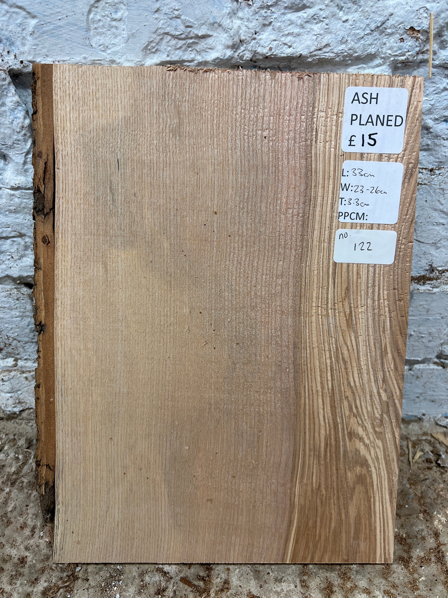 Ash No 122 - 330-230-260x33mm Planed