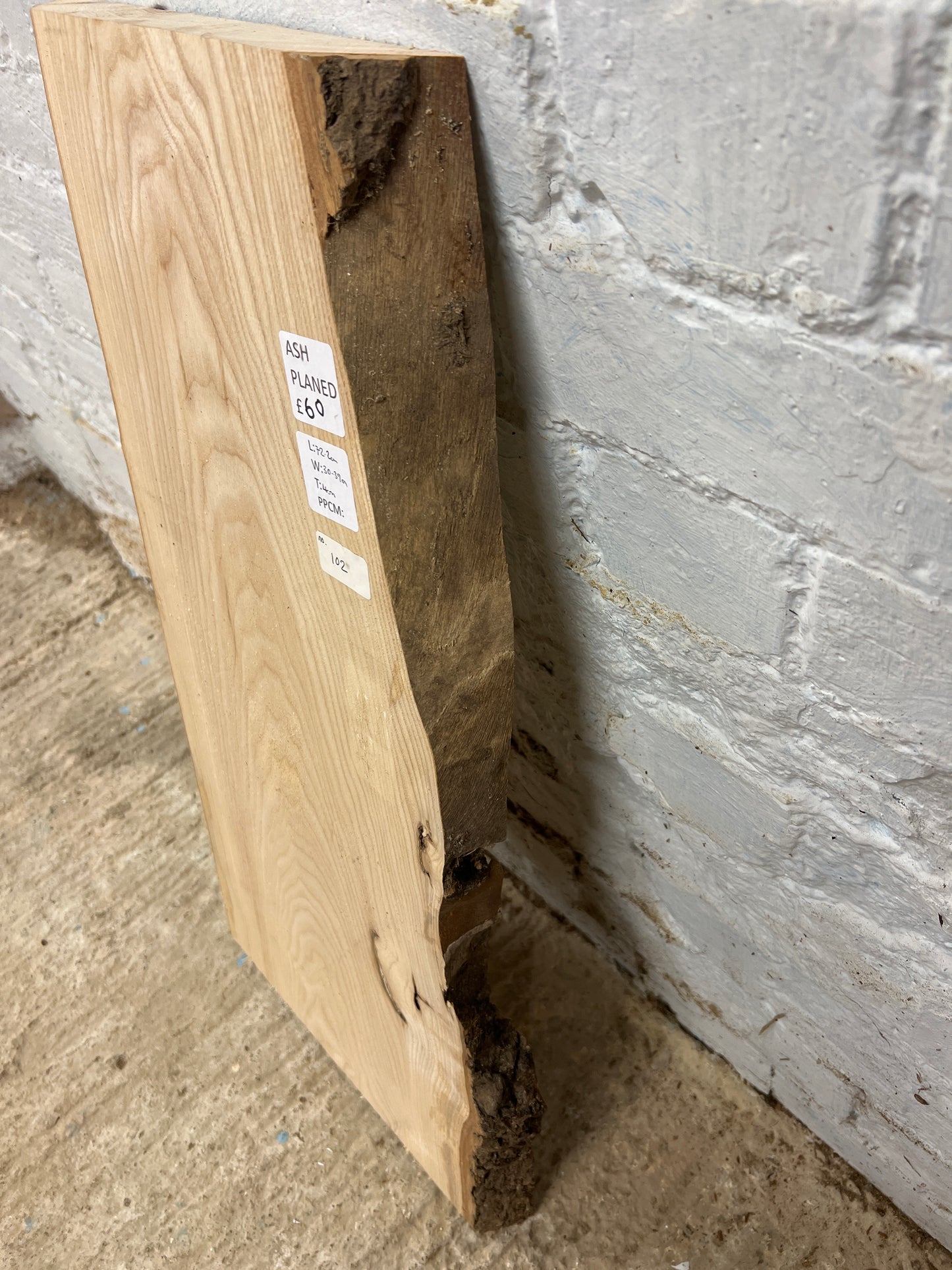 Ash No 102 - 722x300-390x40mm Planed