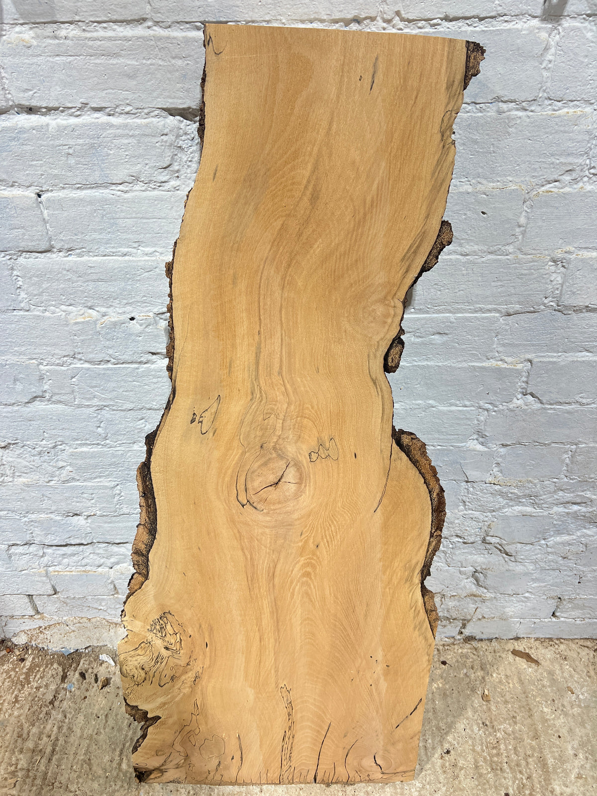 Spalted Beech No 233 - 1160x270-490x40mm Planed