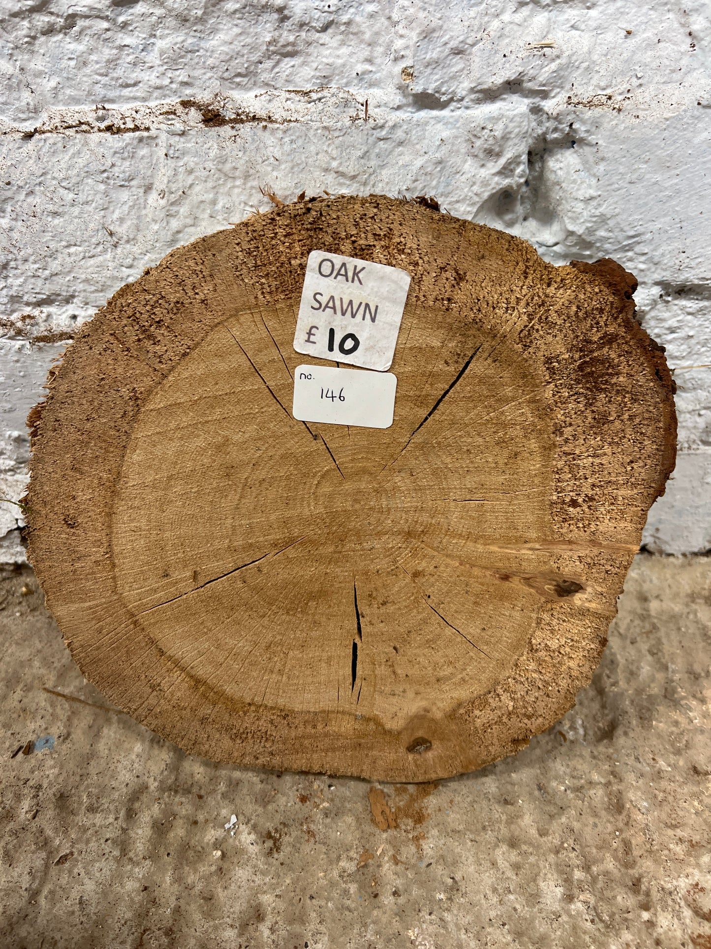 Oak No 146 - 230x230x50mm Sawn