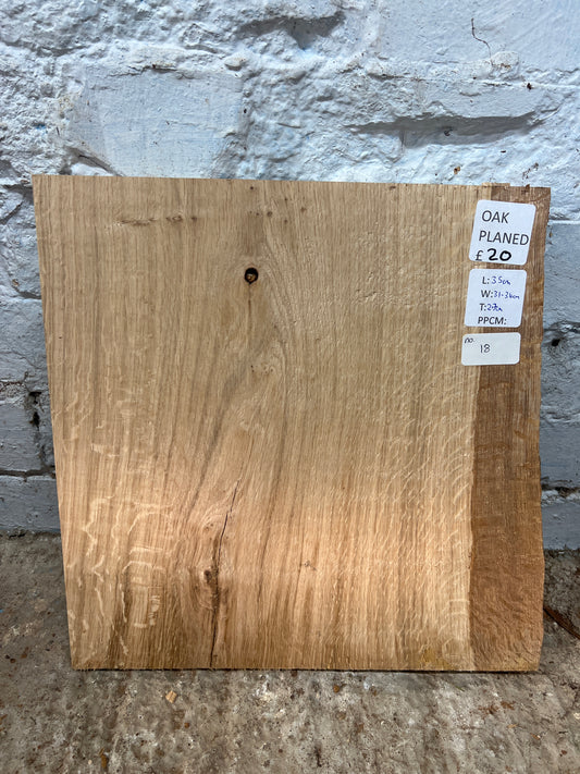 Oak No 18 - 350x310-340x27mm Planed