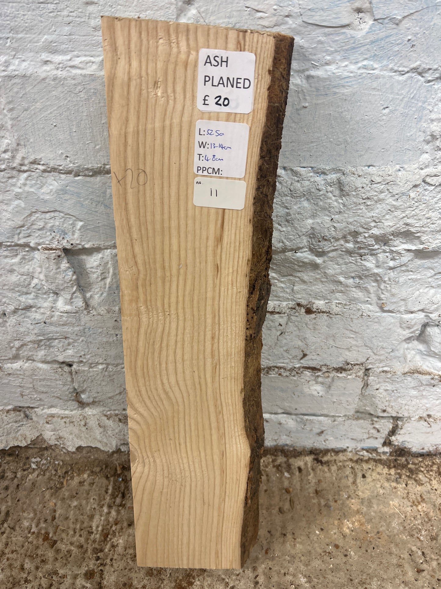 Ash No 11 - 525x130-140x48mm Planed