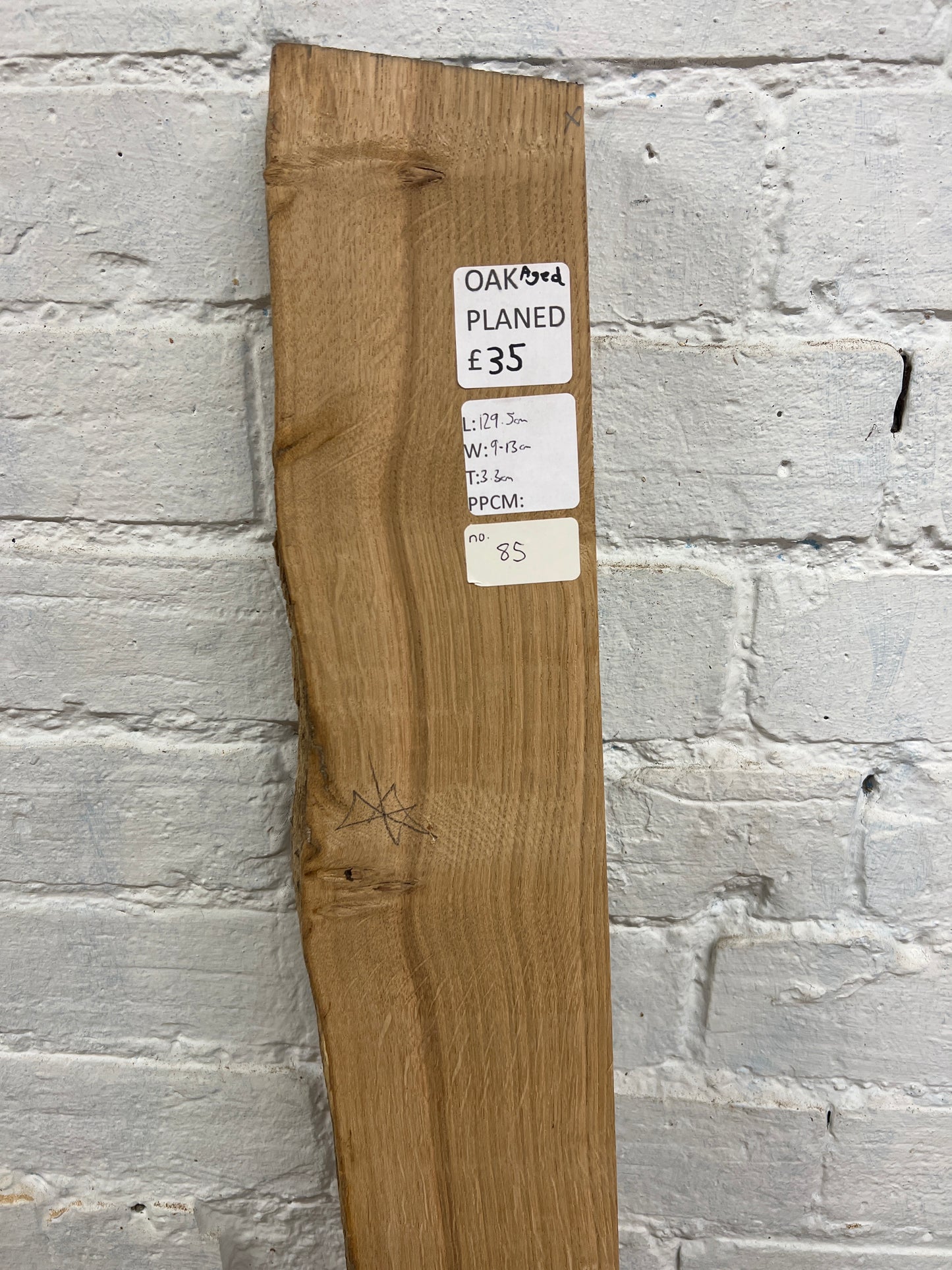 Aged Oak No 85 - 1295x90-130x33mm Planed