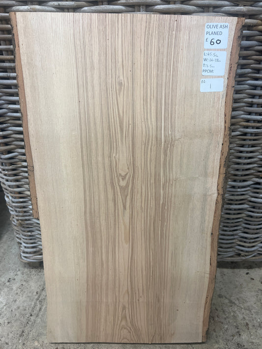 Olive Ash No 1 - 655x360-380x35mm Planed
