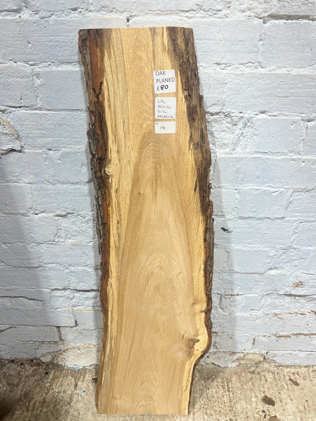 Oak No 114 - 950x200-270x35mm Planed