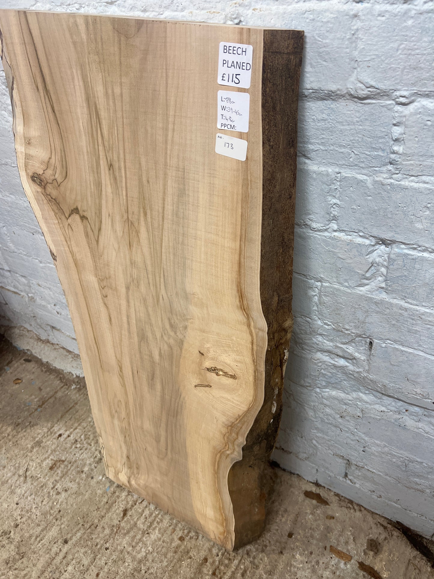Beech No 173 - 880x390-450x48mm Planed
