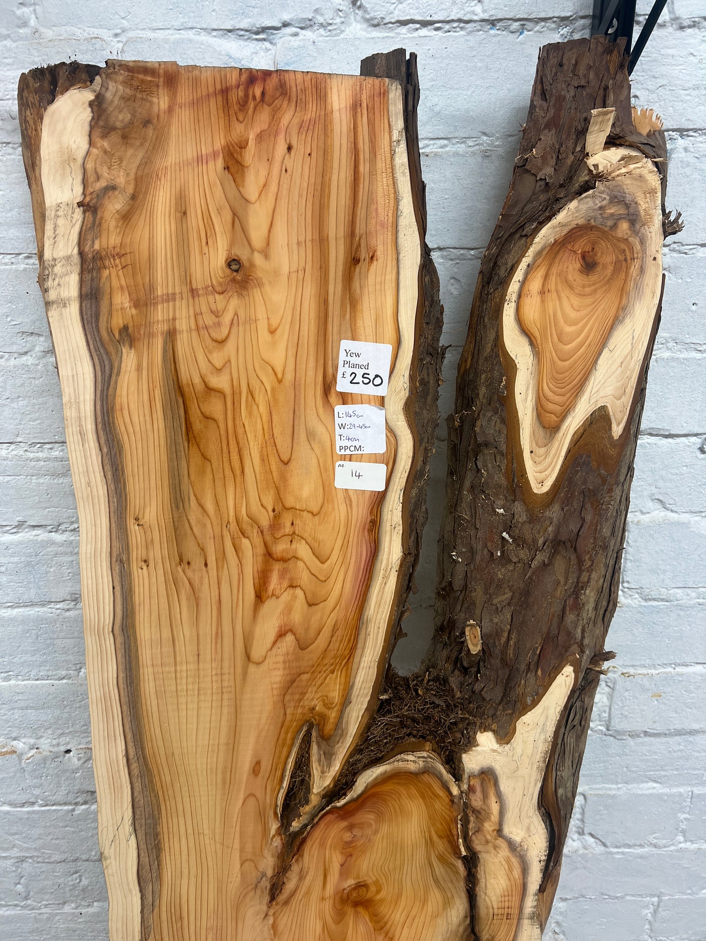 Yew No 14 - 1450x290-450x40mm Planed