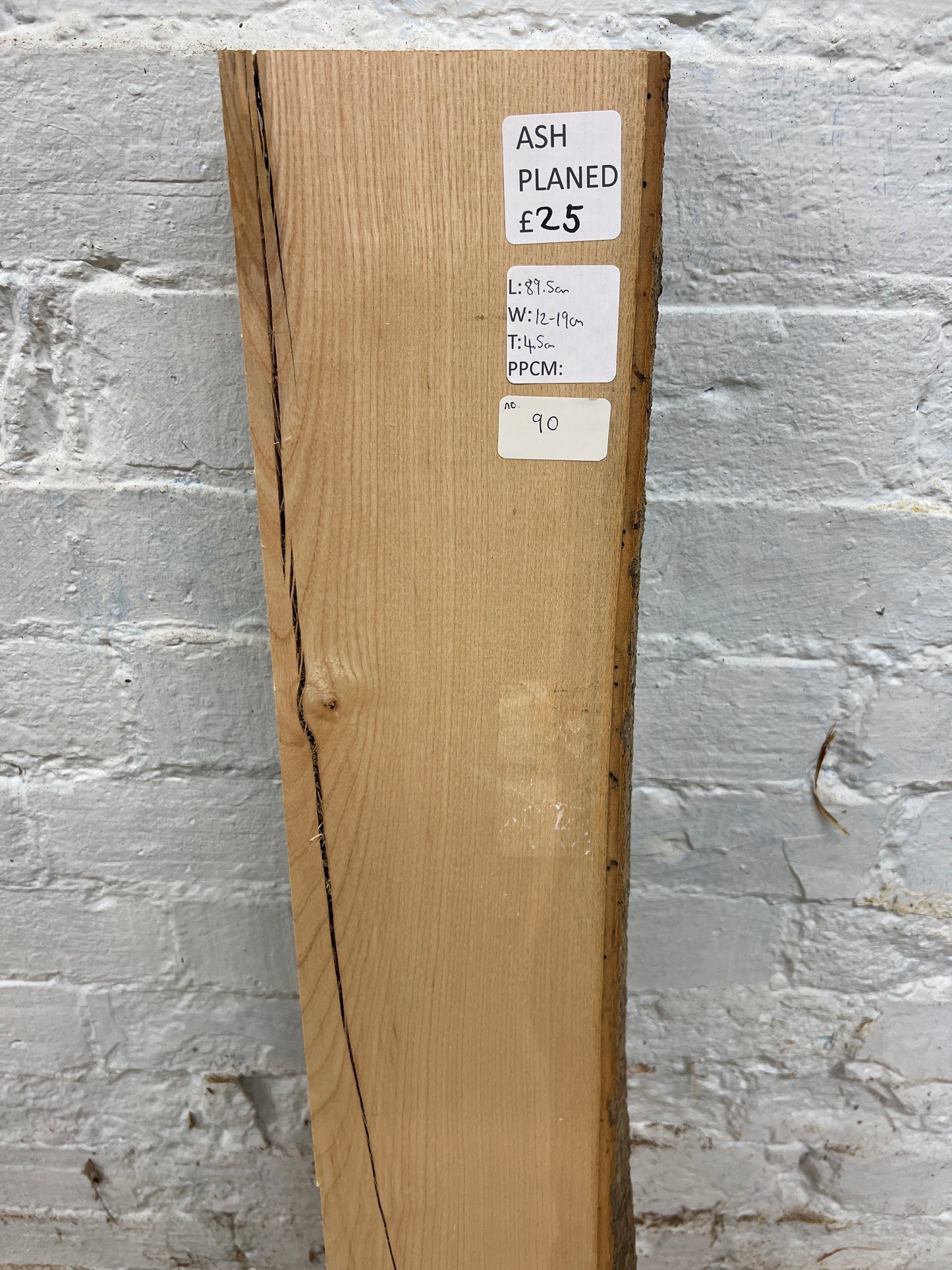 Ash No 90 - 895x120-190x45mm Planed