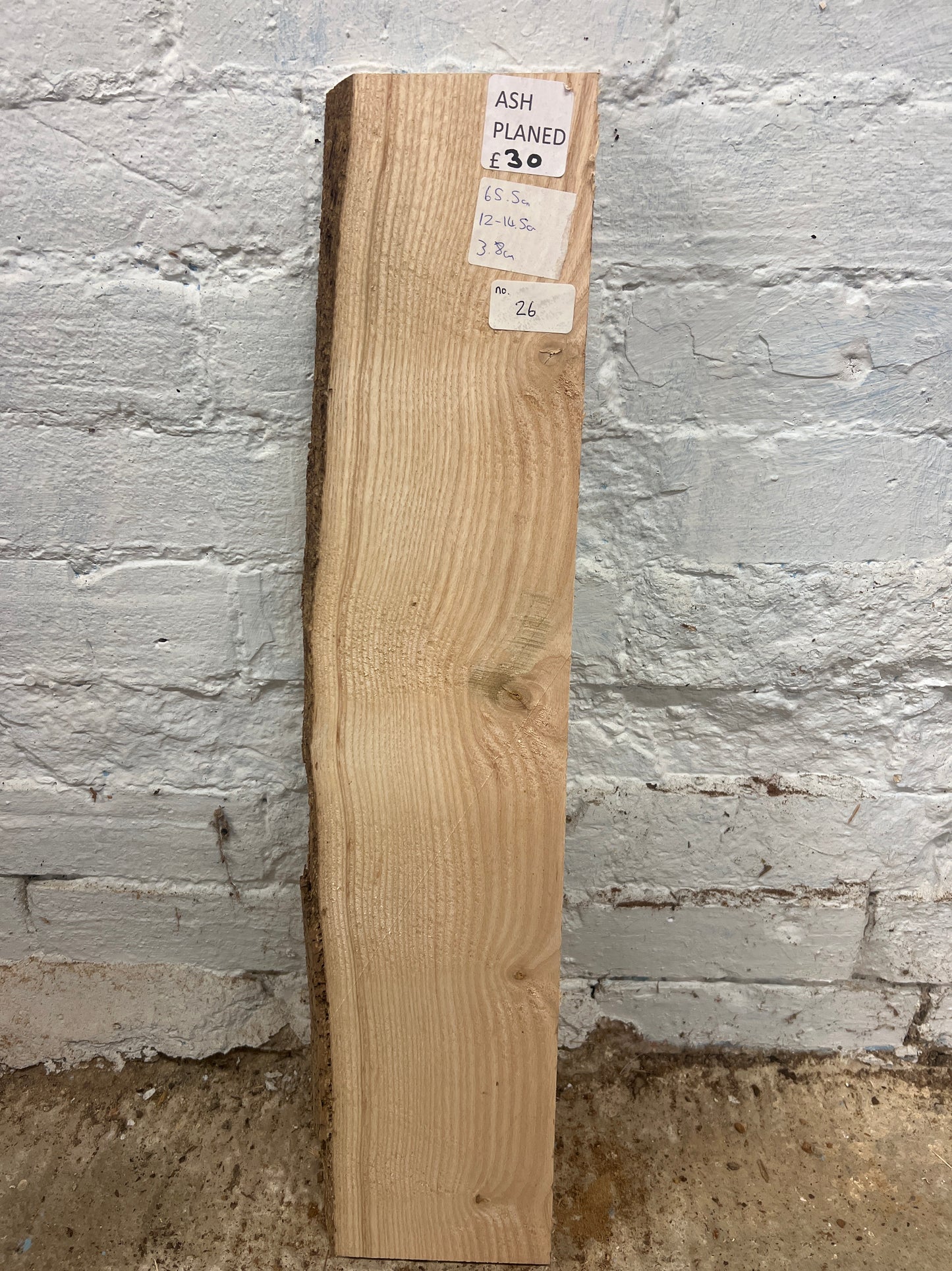 Ash No 26 - 655x120-145x38mm Planed