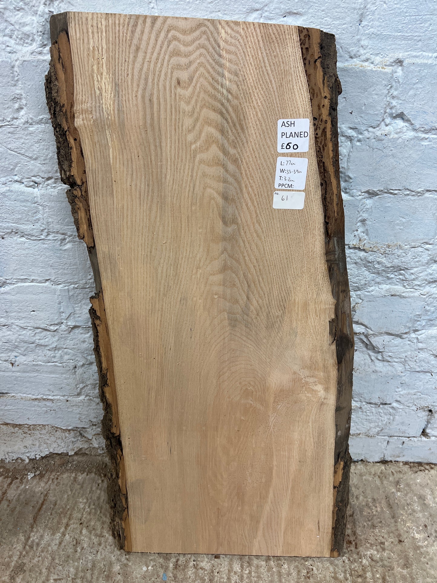Ash No 61 - 770x330-390x32mm Planed
