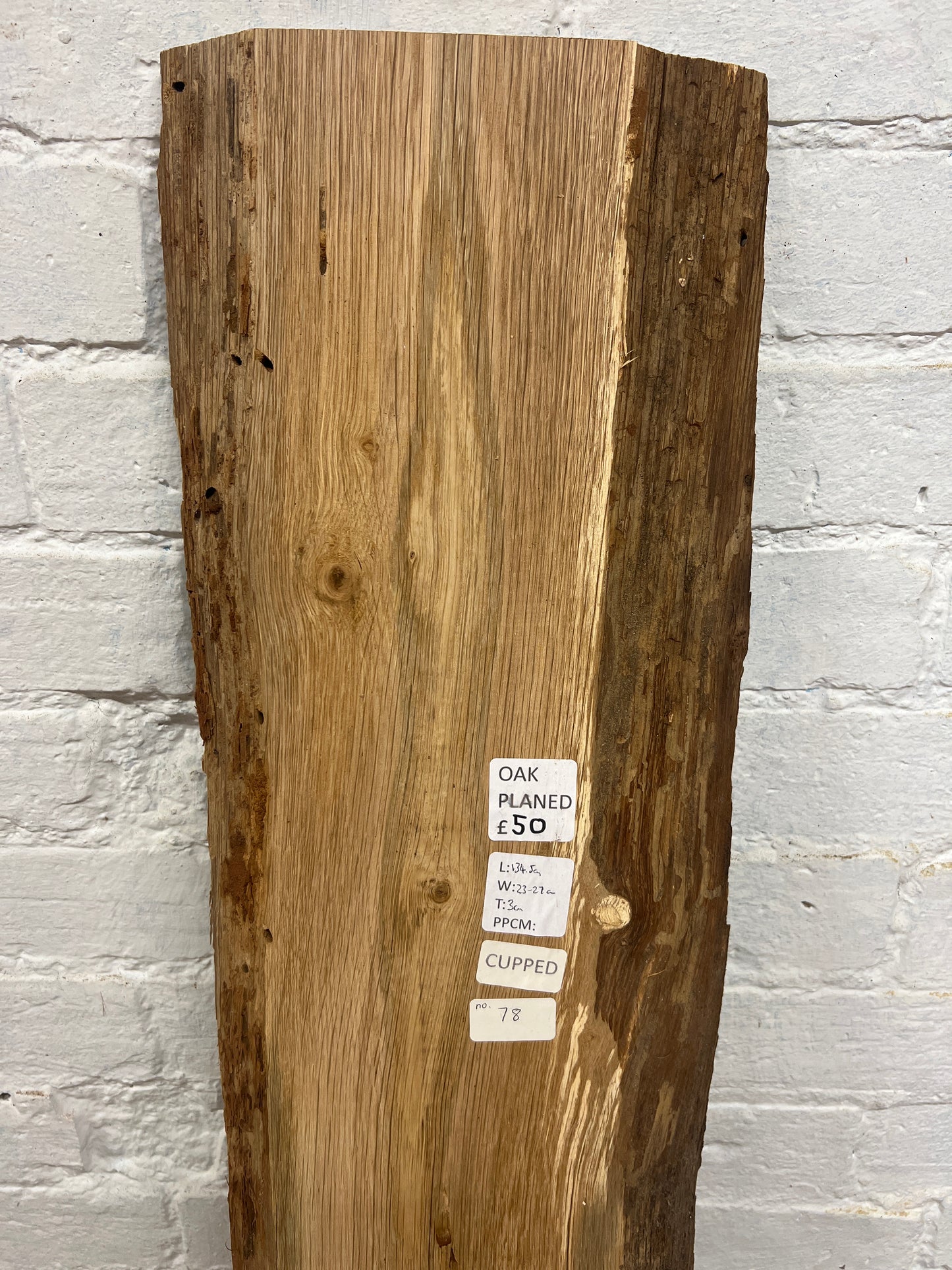Oak No 78 - 1345x230-270x30mm Planed