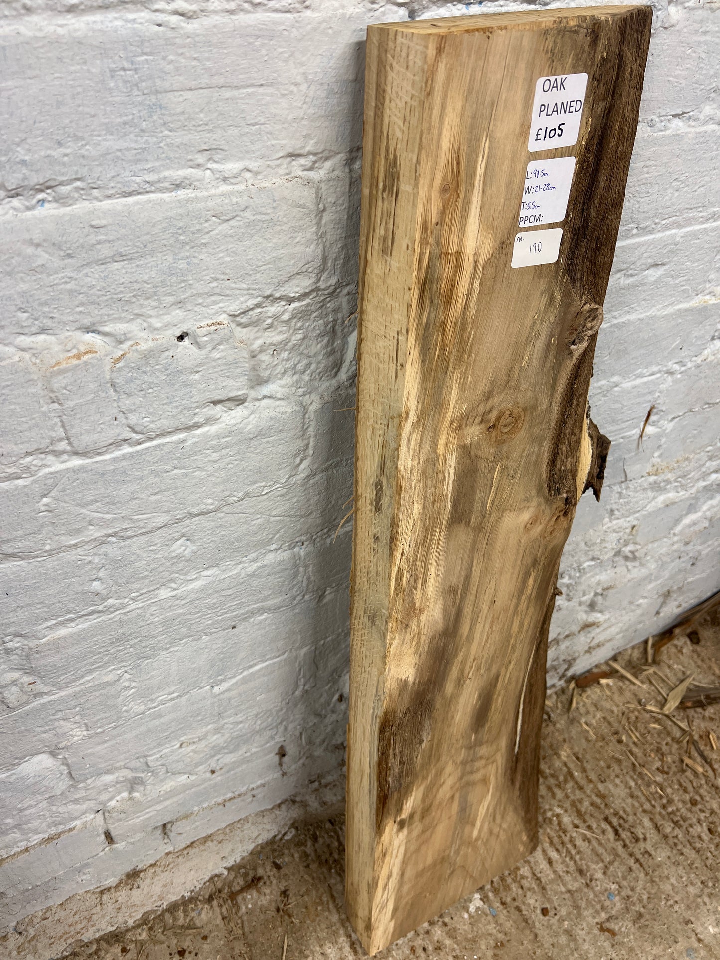 Oak No 190 - 975x210-280x55mm Planed