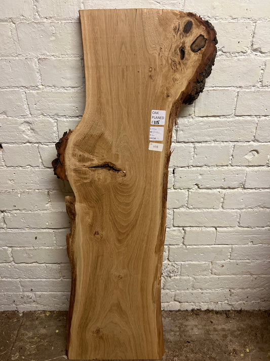 Oak No 108 - 1120x250-370x30mm Planed