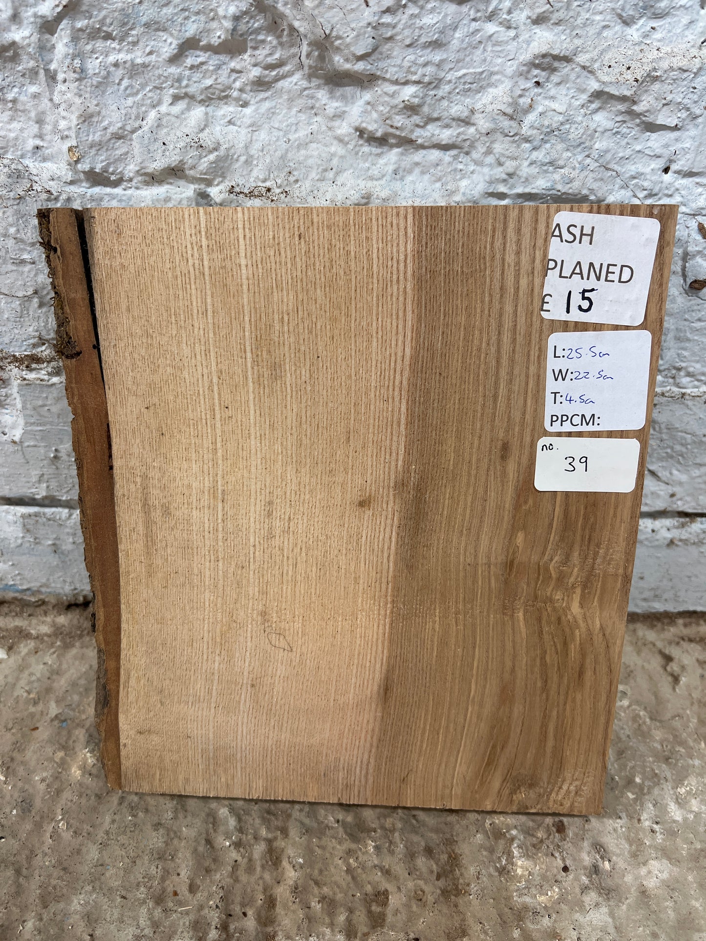 Ash No 39 - 255x225x45mm Planed
