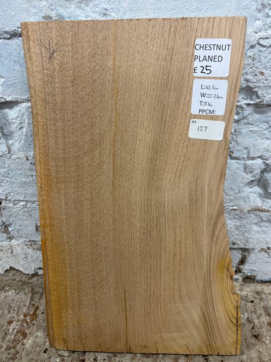 Chestnut No 127 - 425x220-260x35mm Planed
