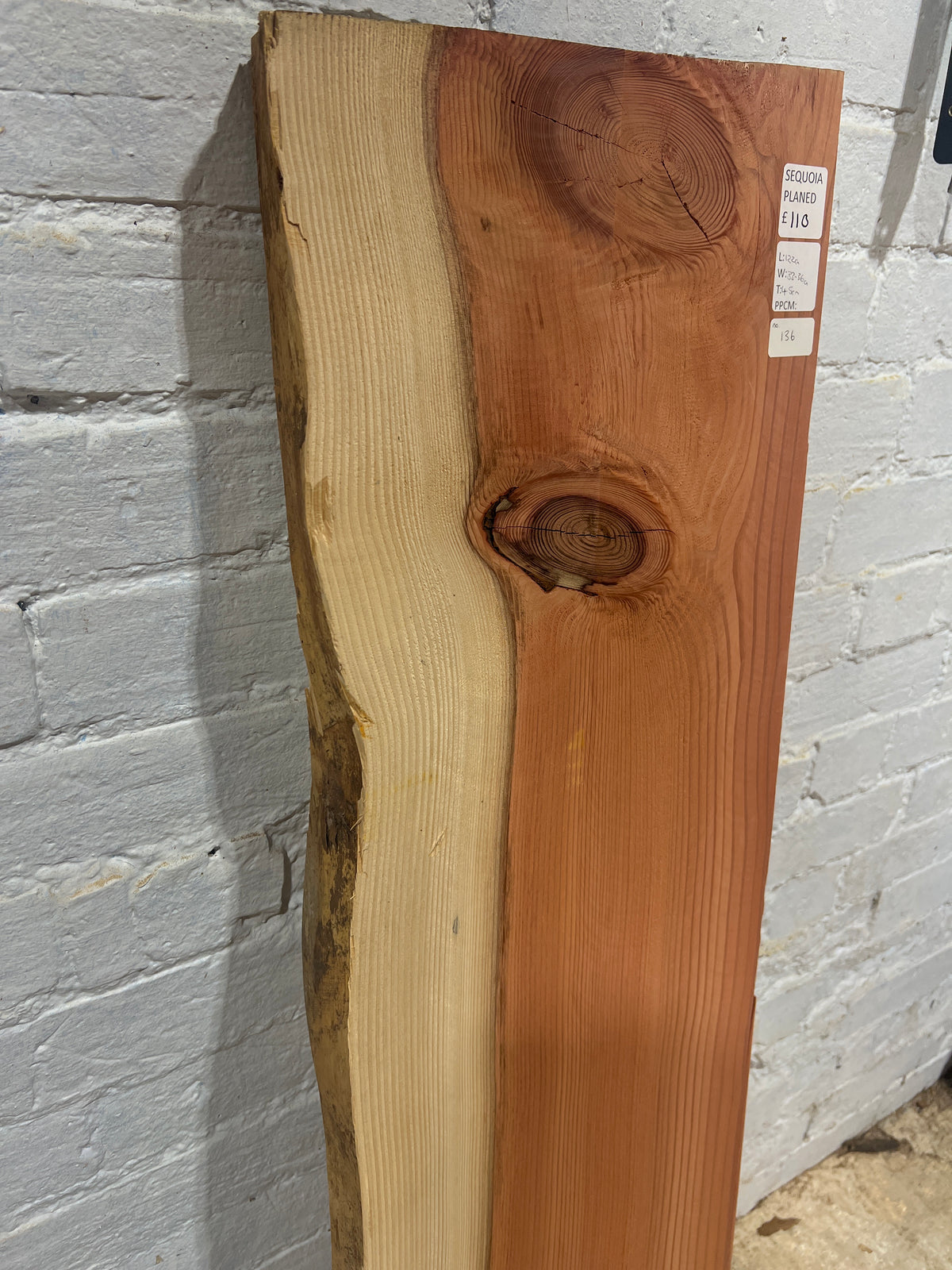 Sequoia No 136 - 1220x330-360x45mm Planed