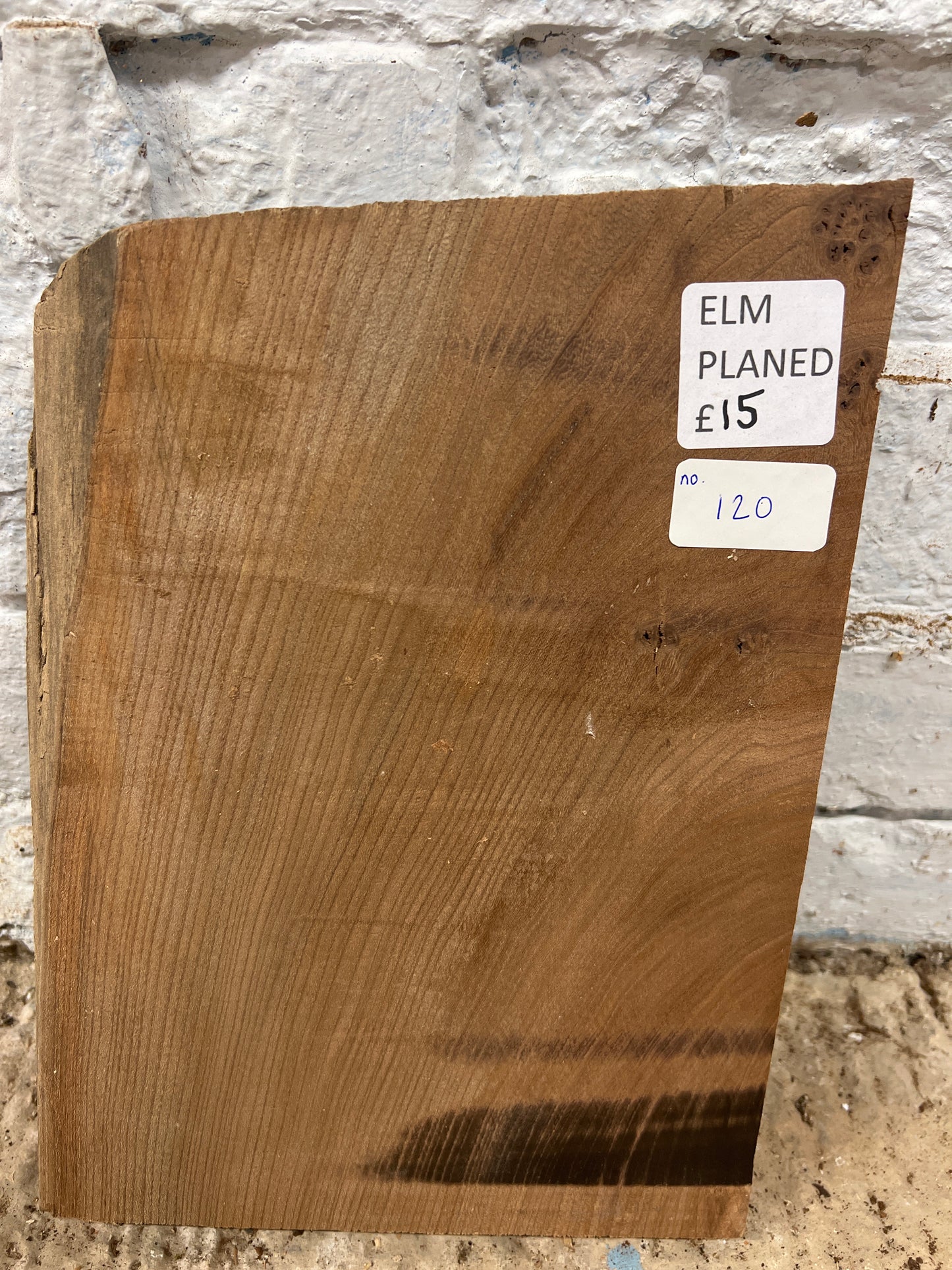 Elm No 120 - 290x210-230x38mm Planed