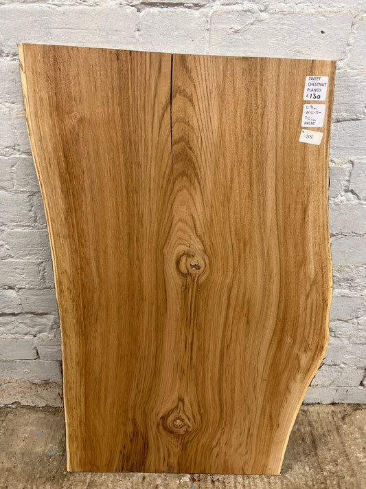 Sweet Chestnut No 208 - 910x520-570x32mm Planed