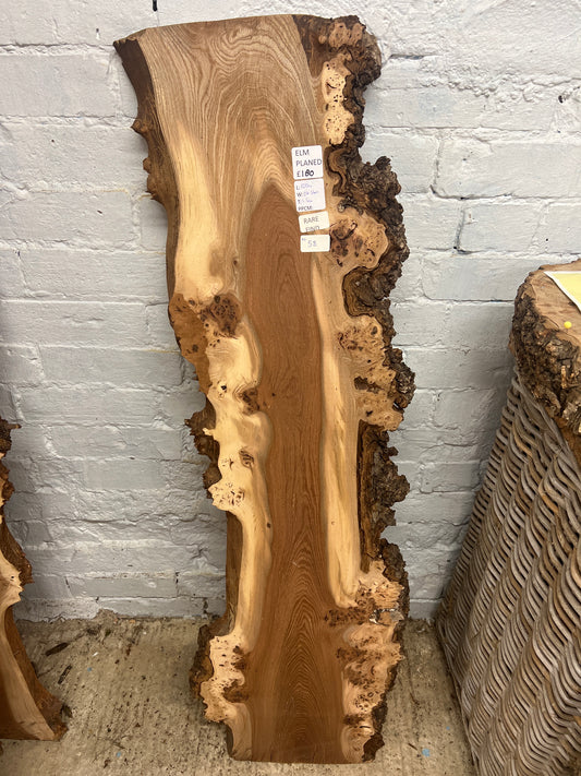 Burr Elm No 58 - 1200x240-360x33mm Planed