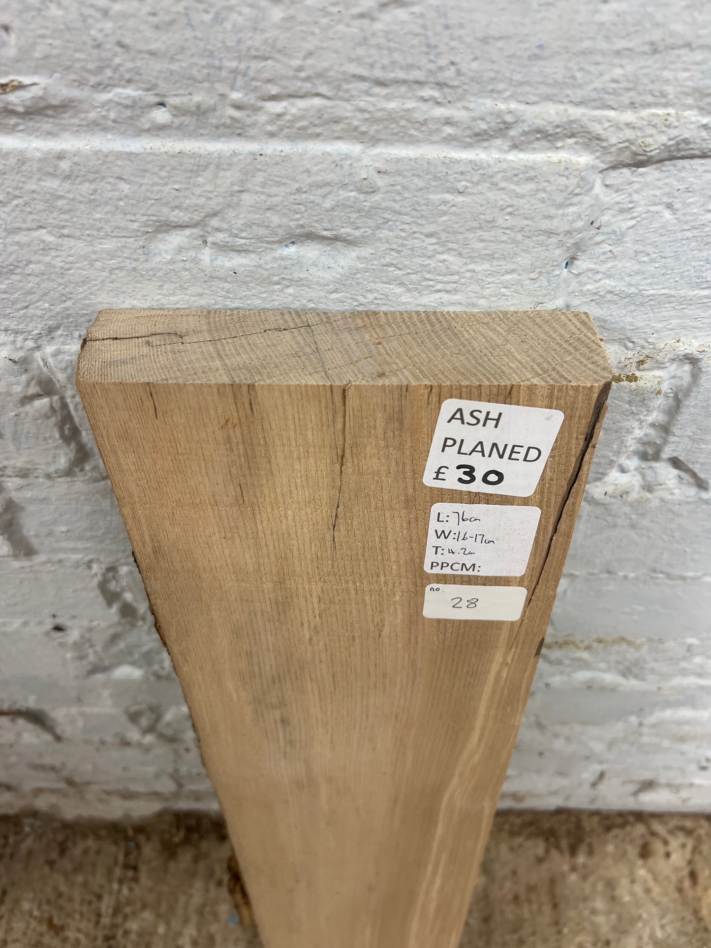 Ash No 28 - 760x160-170x42mm Planed