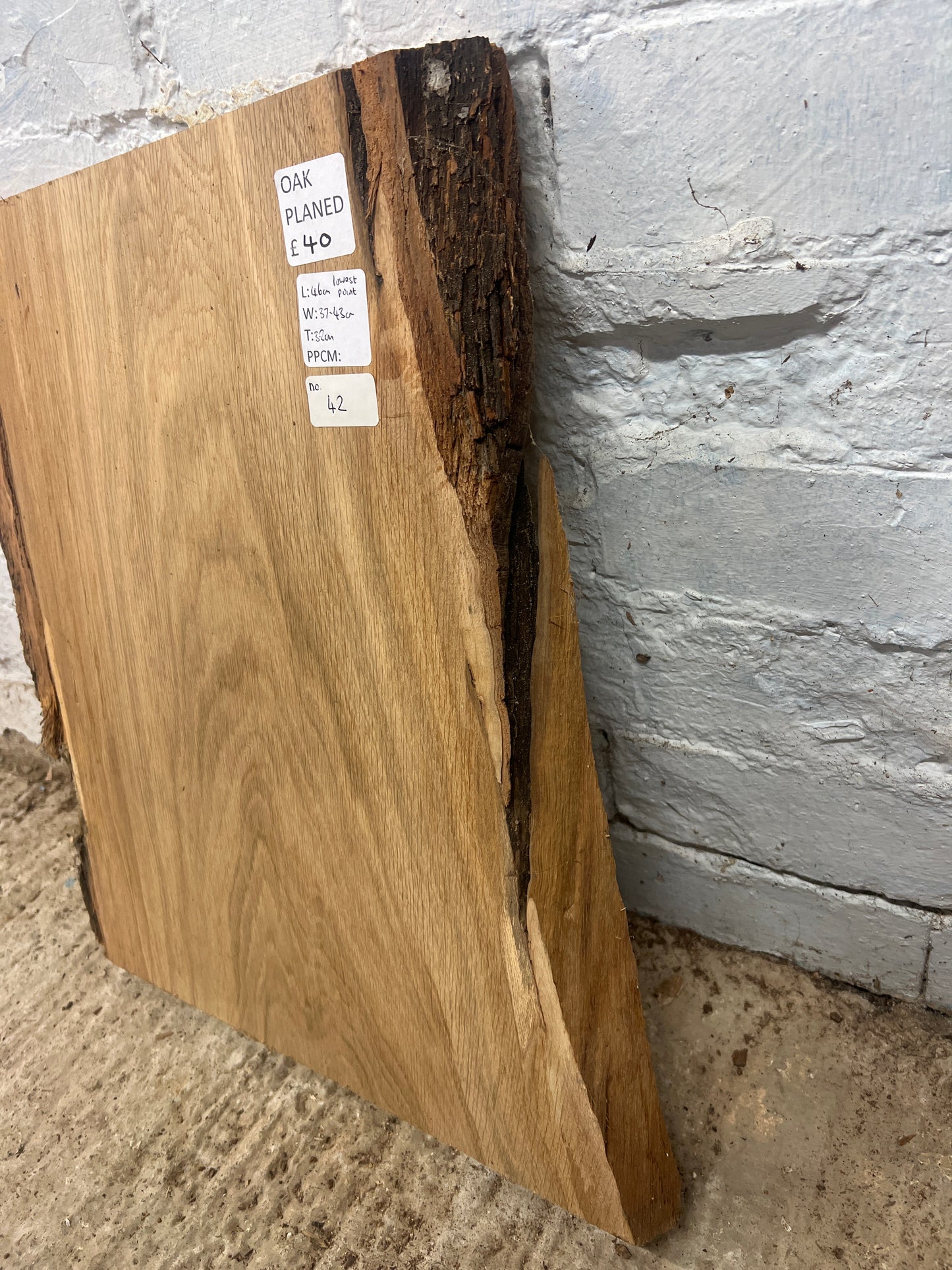 Oak No 42 - 460x370-430x32mm Planed