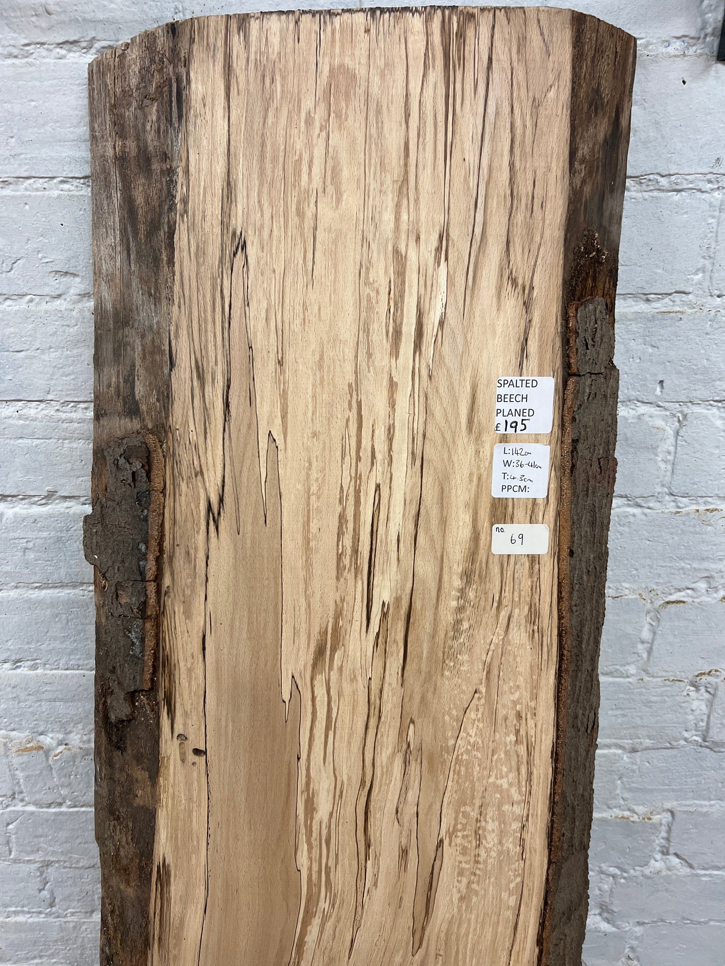 Beech No 69 - 1420x360-410x43mm Planed