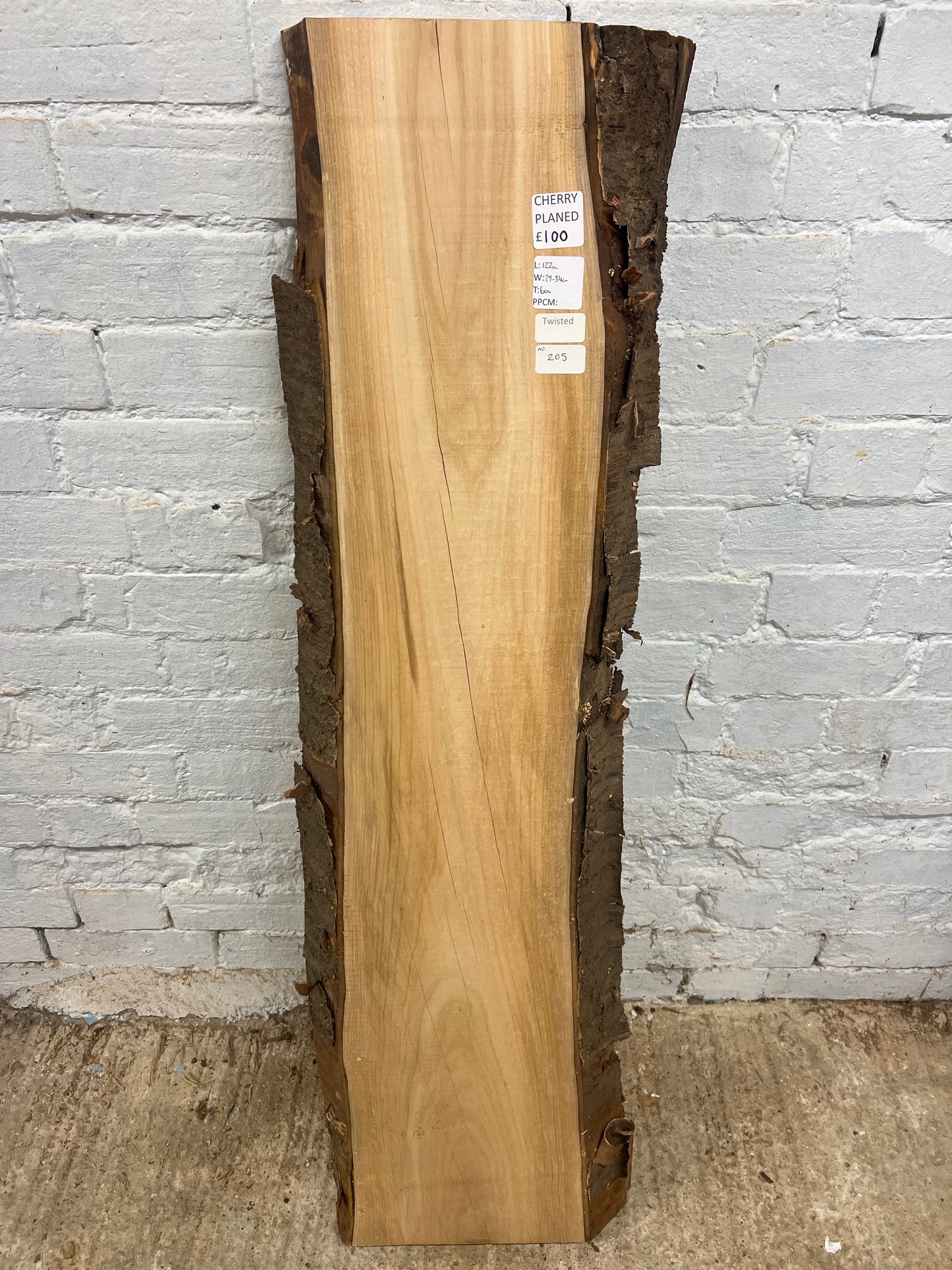 Cherry No 205 - 1220x290-340x60mm Planed