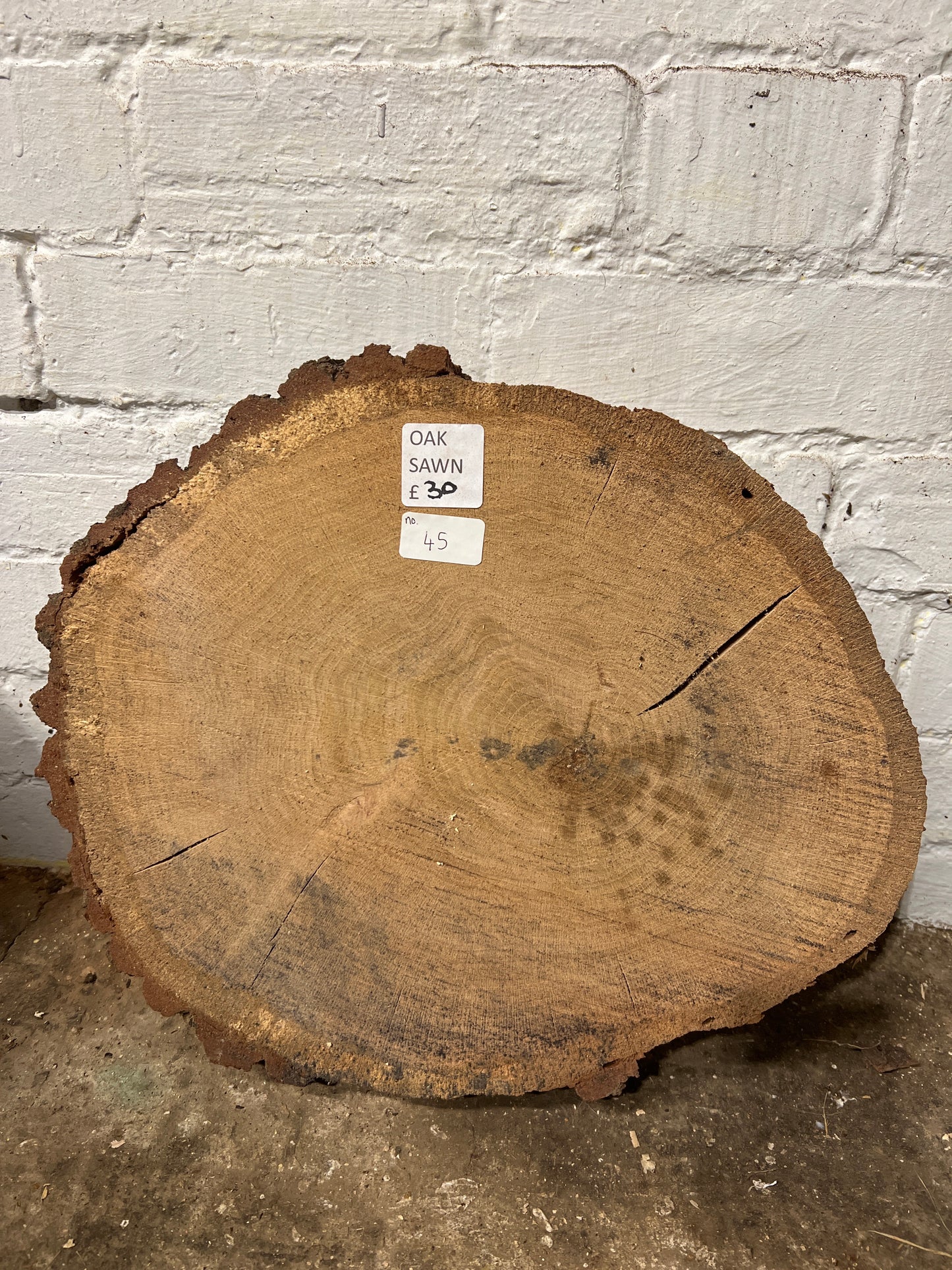 Oak No 45 - 420x350x60mm Sawn