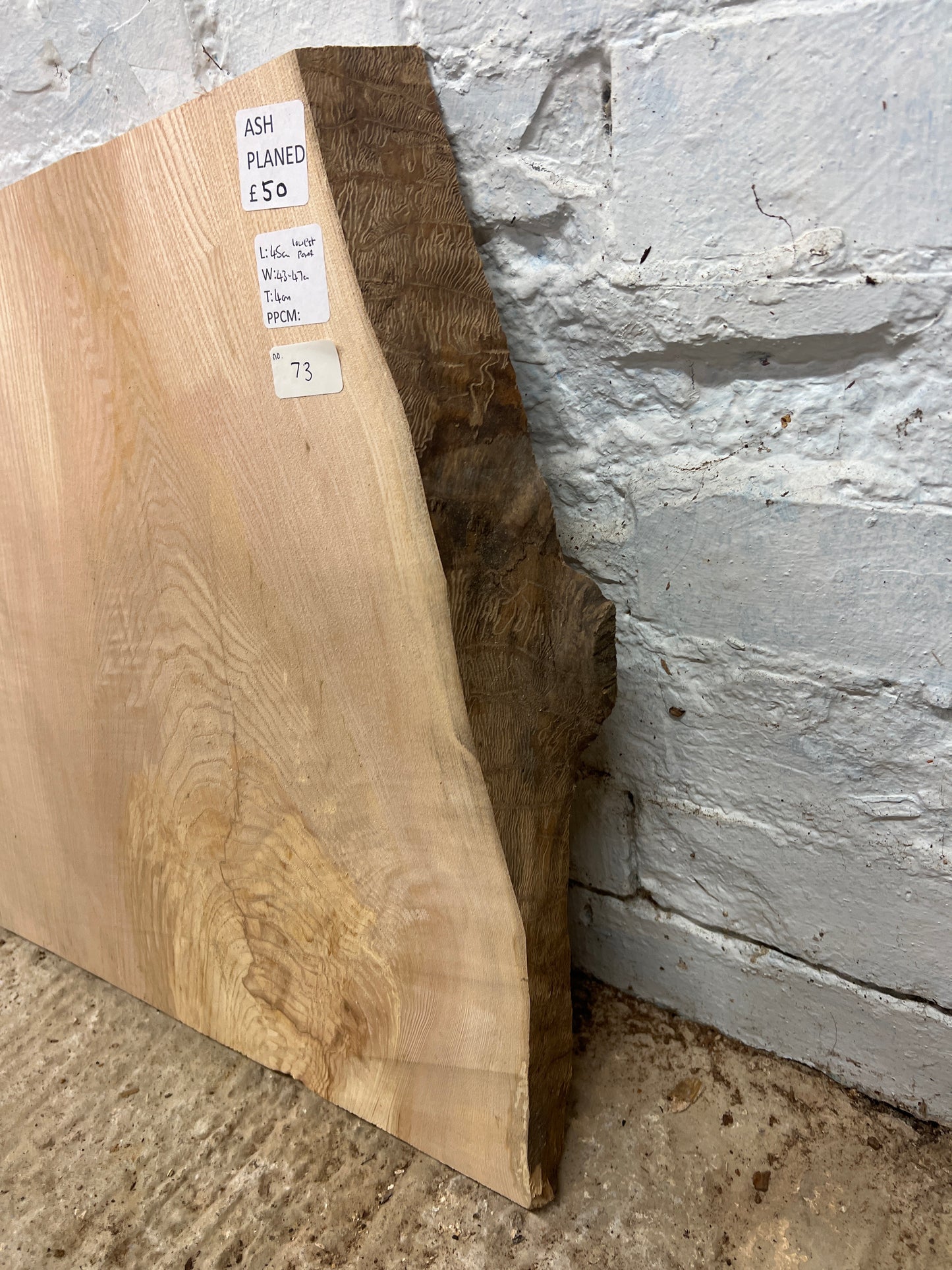 Ash No 73 - 450x430-470x40mm Planed