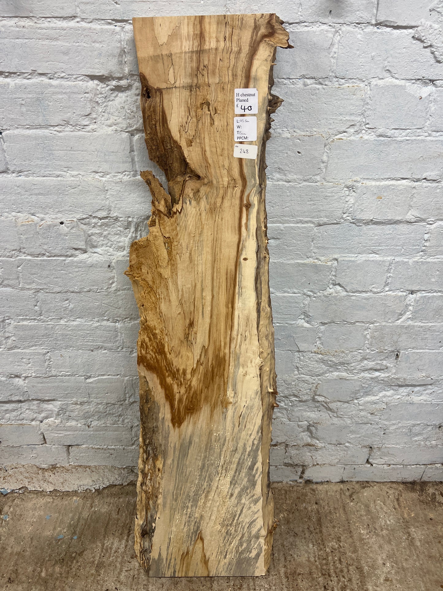 Horse Chestnut No 248 - 1155x200-340x50mm Planed