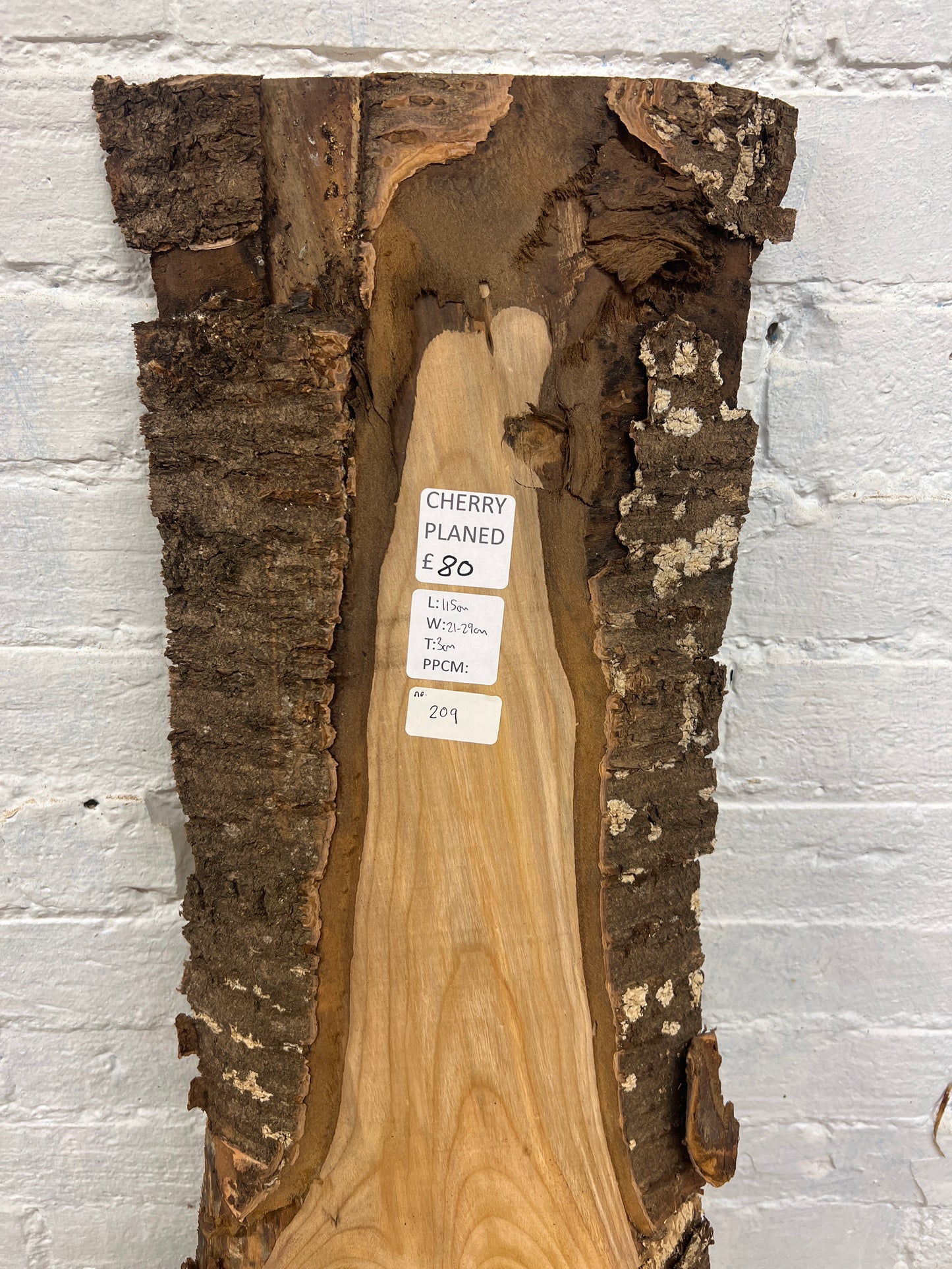 Cherry No 209 - 1150x210-290x30mm Planed