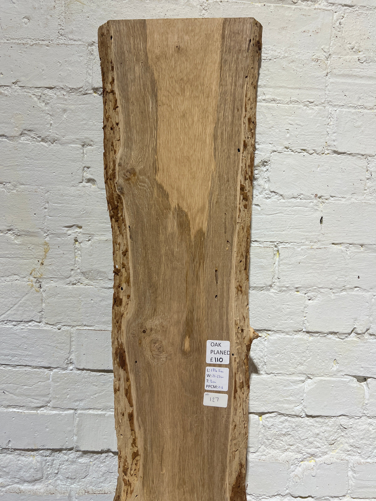Oak No 127 - 1845x210-270x30mm Planed