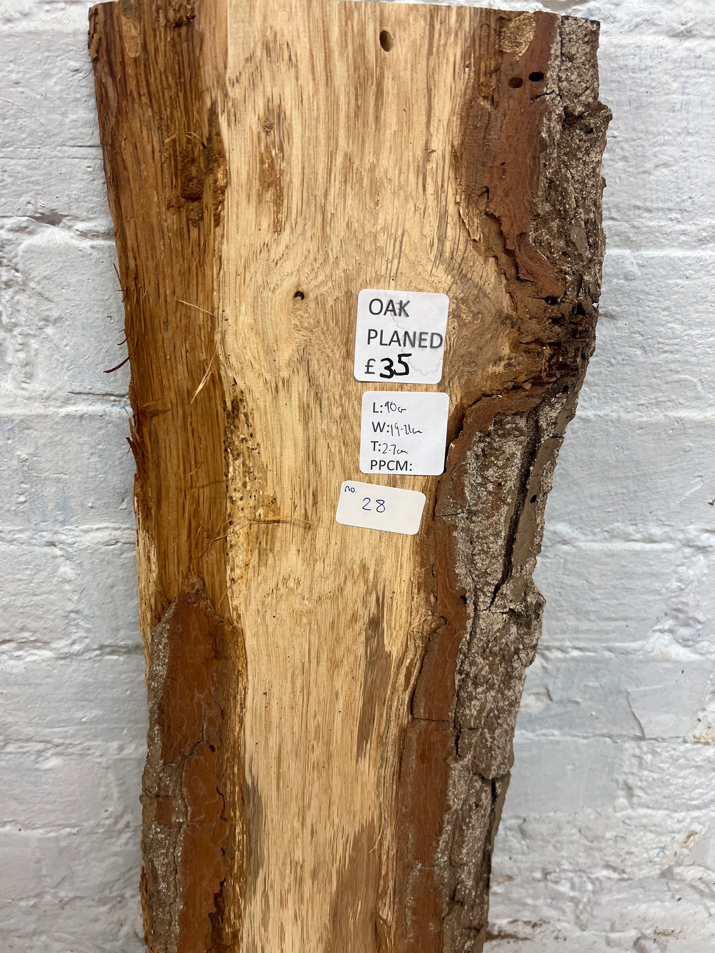 Oak No 28 - 900x190-210x27mm Planed