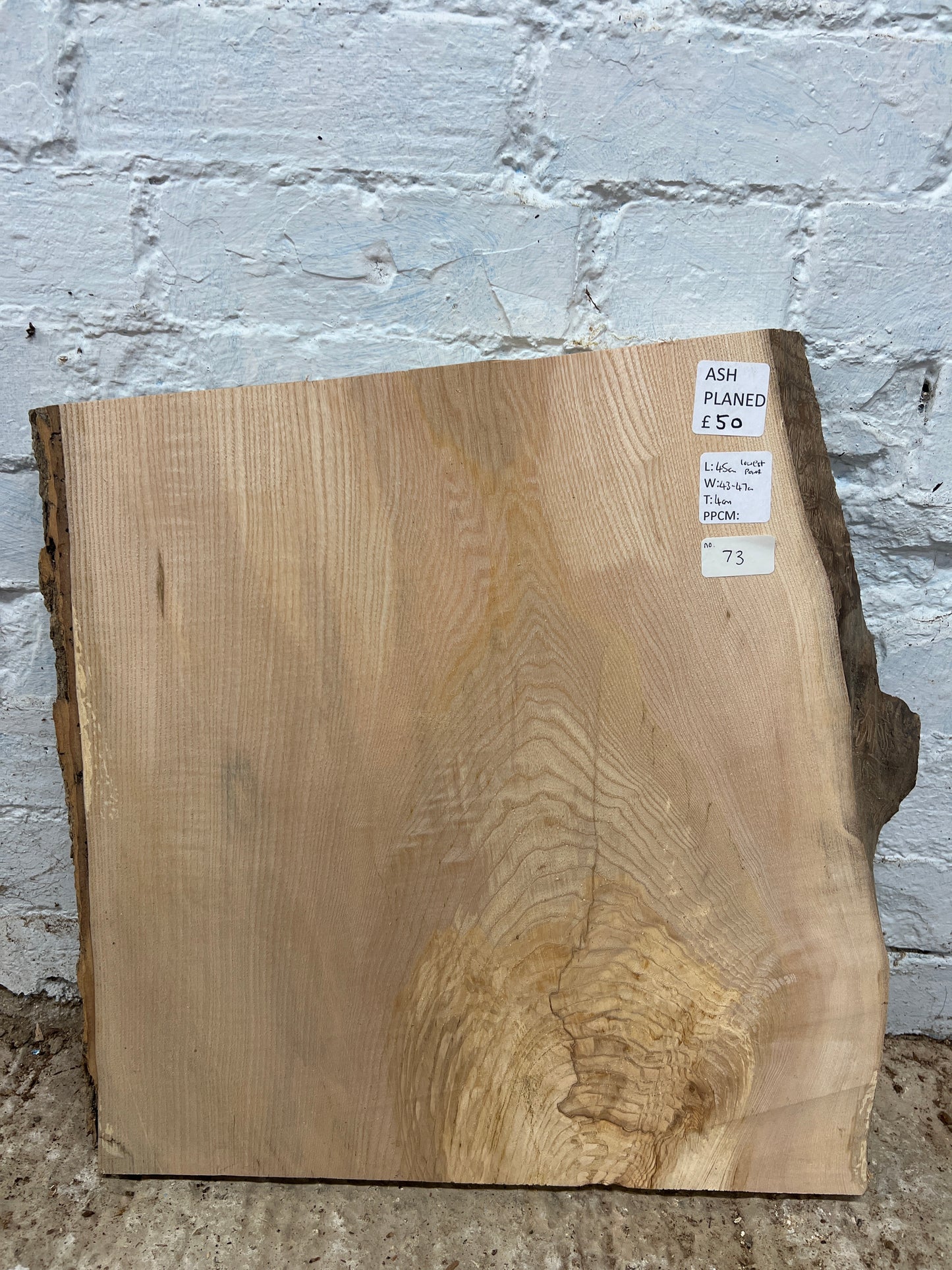 Ash No 73 - 450x430-470x40mm Planed