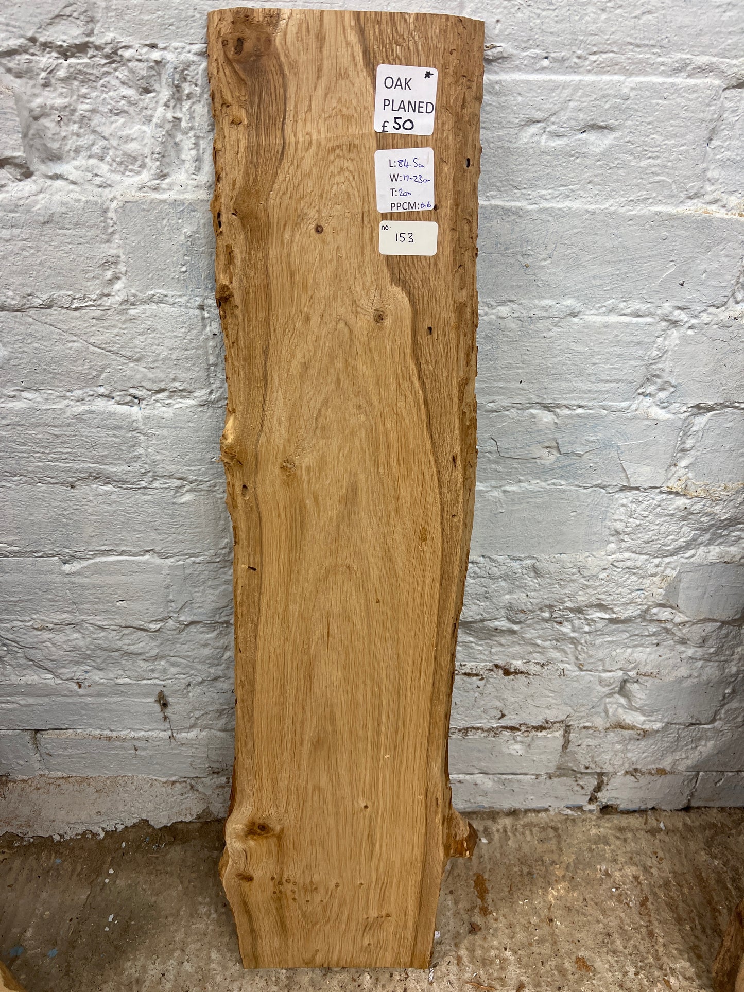 Oak No 153 - 845x170-230x20mm Planed