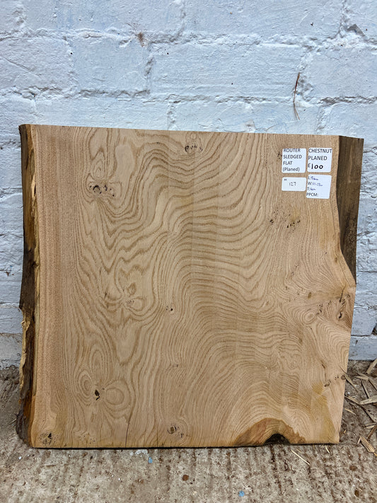 Chestnut No 127 - 540x550-580x40mm Planed